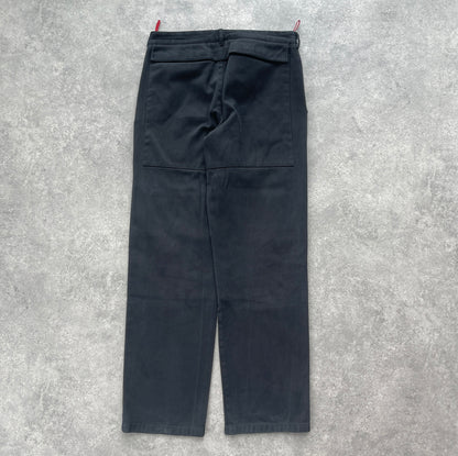 Prada Sport 2000s straight leg double knee trousers (30”x 32”)