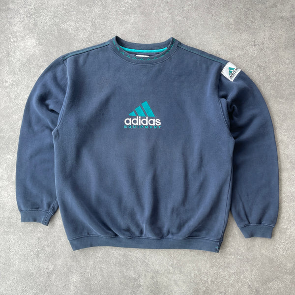 Adidas Equipment 1990s heavyweight embroidered sweatshirt (M)