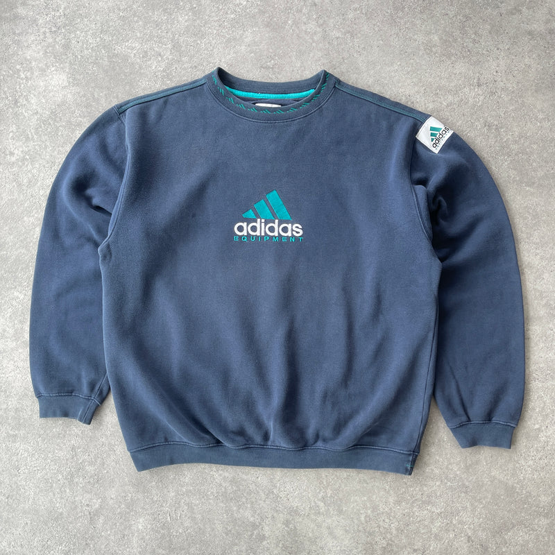 Adidas Equipment 1990s heavyweight embroidered sweatshirt (M)