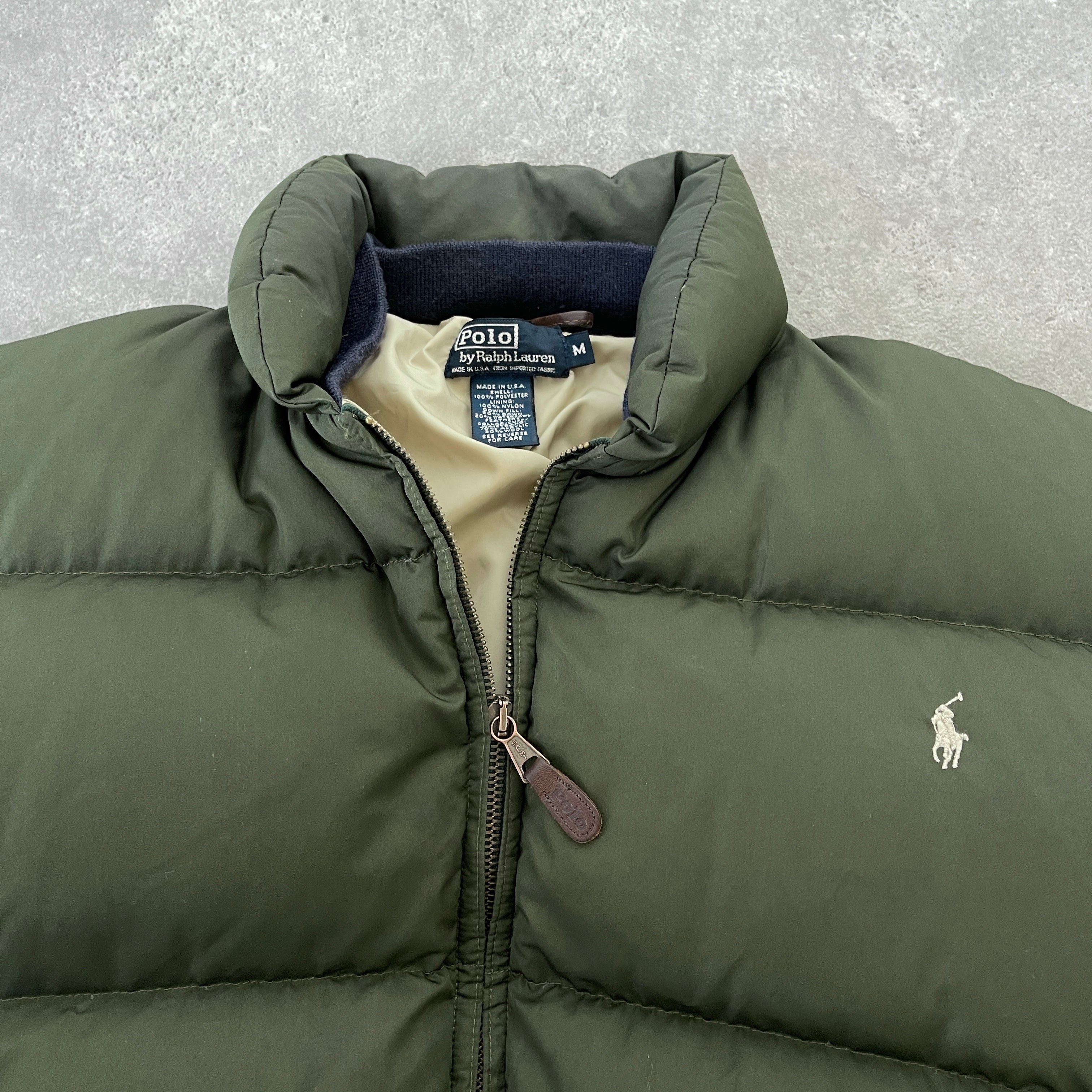 Ralph Lauren RARE 1990s heavyweight puffer bomber jacket (M)