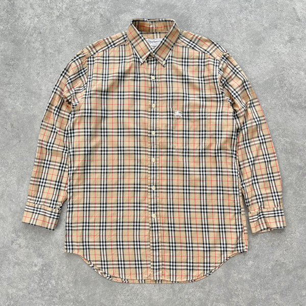 Burberry’s 1990s nova check shirt (M)