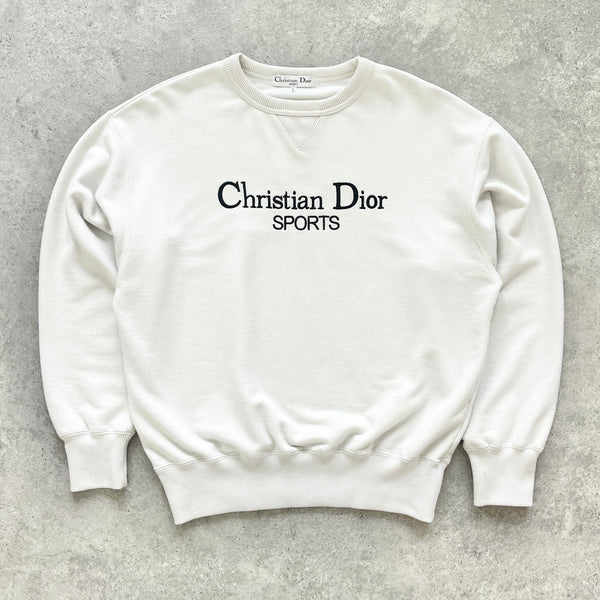 Christian Dior Sports 1990s heavyweight embroidered sweatshirt (M)