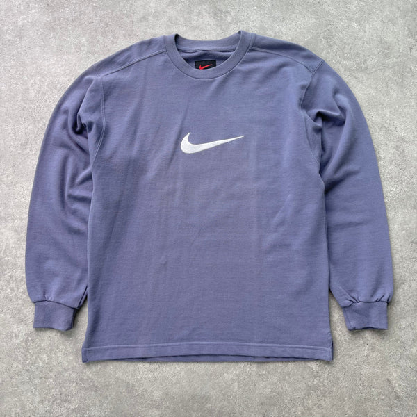 Nike 1990s heavyweight embroidered sweatshirt (M)