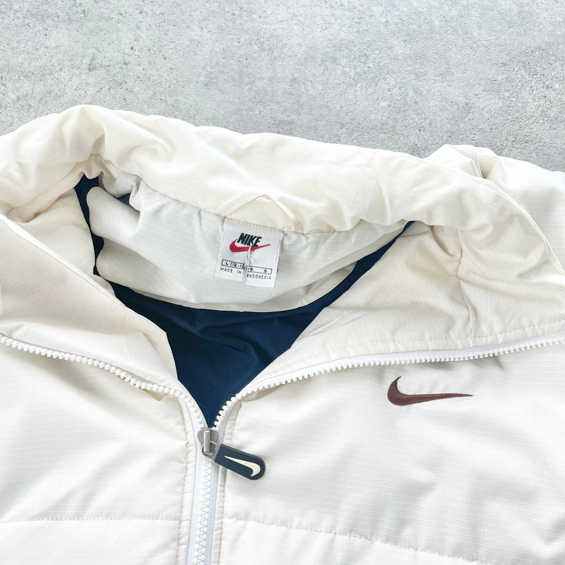 Nike RARE 1990s heavyweight spellout puffer jacket (L)