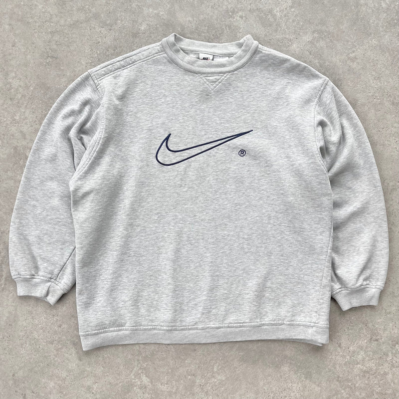 Nike 1990s heavyweight embroidered sweatshirt (XL)