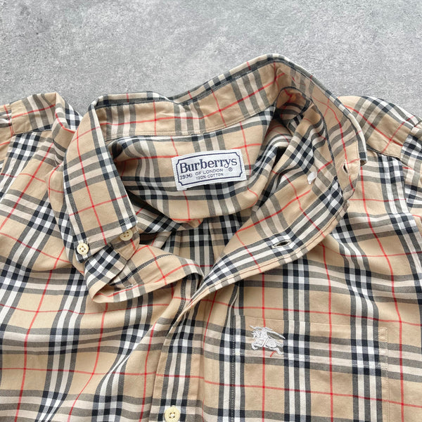 Burberry’s 1990s nova check shirt (M)