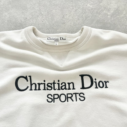 Christian Dior Sports 1990s heavyweight embroidered sweatshirt (M)