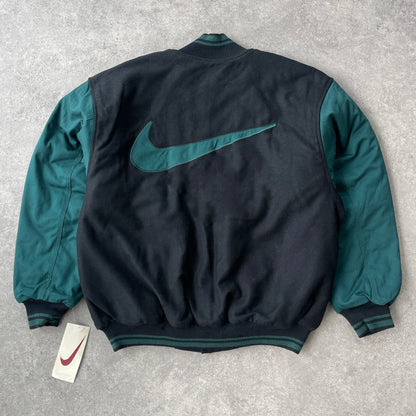 Nike RARE 1990s heavyweight bomber varsity  jacket (L)