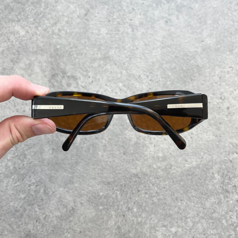 Prada 2000’s tortoise shell wrap around sunglasses