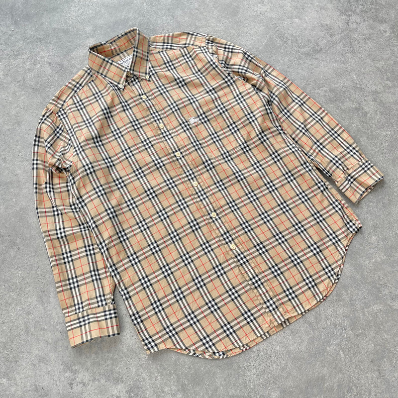 Burberry’s 1990s nova check shirt (M)