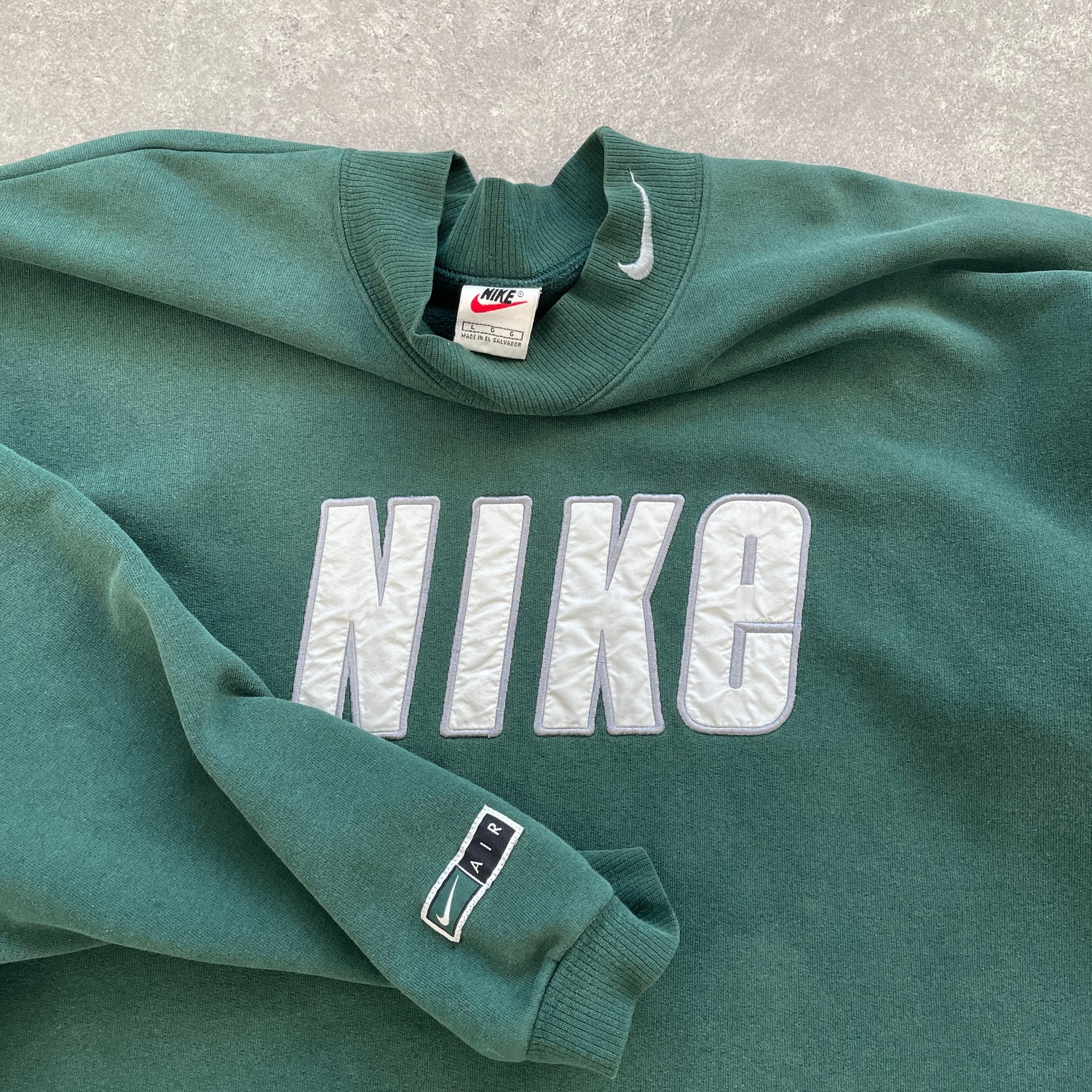 Nike Air RARE 1990s heavyweight embroidered sweatshirt (XL)